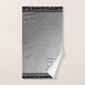 11ème anniversaire de Mariage en acier (Serviette à main)