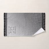 11ème anniversaire de Mariage en acier (Serviette à main)