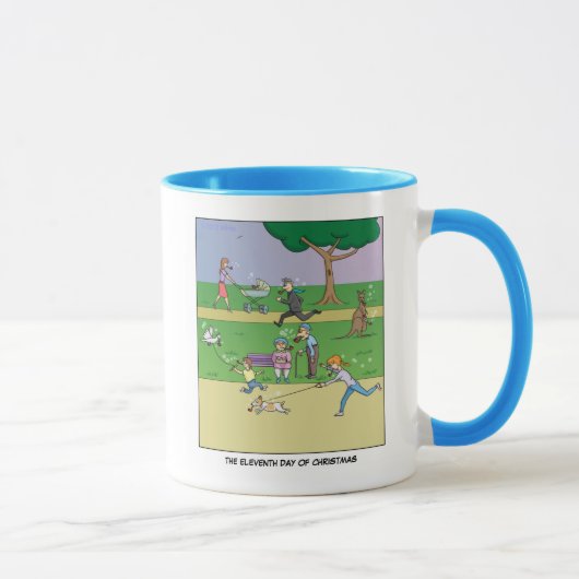 11ème Jour de tasse de Noël (11 joueurs de pipeau (Droite)