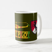 11ème Régiment de cavalerie blindée. Tasse pilote (Devant droit)