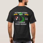 11ème T-shirt du Vietnam de régiment de cavalerie (Dos)