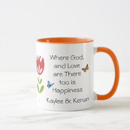 11oz aangepaste Floral Inspirerend Mok door Zazz_i