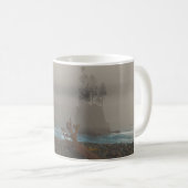 11oz mok met "stenig strand"-afbeelding (Voorkant rechts)