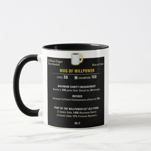11oz Mok van Willpower (Links)