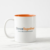 11oz Mug - Orange Interior Tweekleurige Koffiemok (Links)