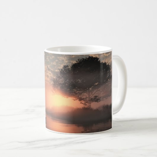 11oz mug with "Misty Island" image (Devant droit)
