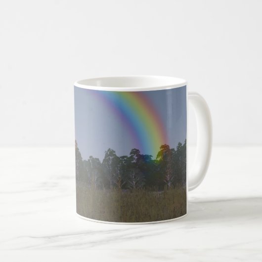 11oz mug with "Rainbow on the Meadow" image Koffiemok (Voorkant rechts)
