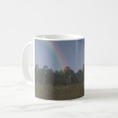 11oz mug with "Rainbow on the Meadow" image Koffiemok (Voorkant links)