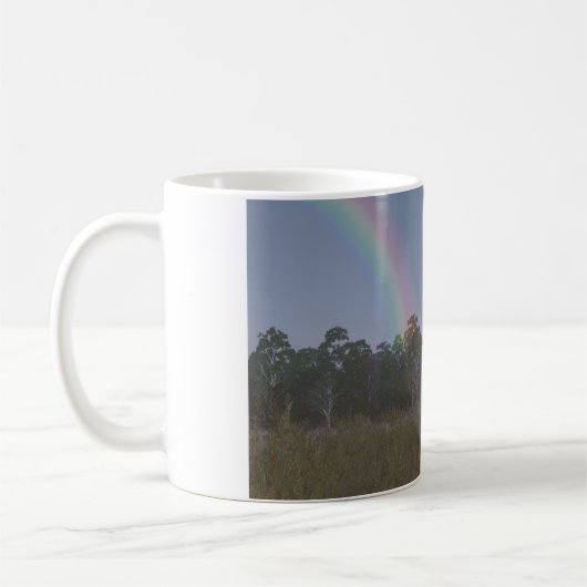 11oz mug with "Rainbow on the Meadow" image Koffiemok (Links)