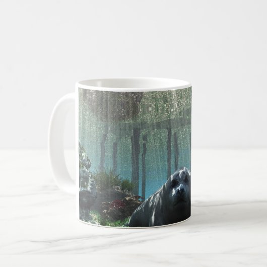11oz mug with "Seal Pup" image Koffiemok (Voorkant links)