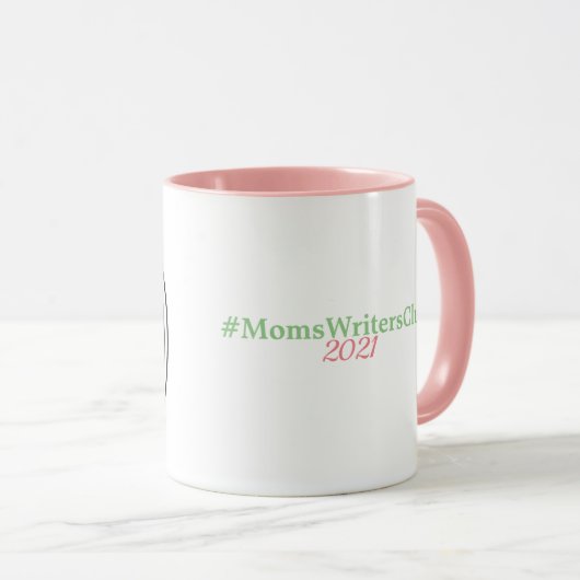 11oz roze/groen mok (Voorkant rechts)