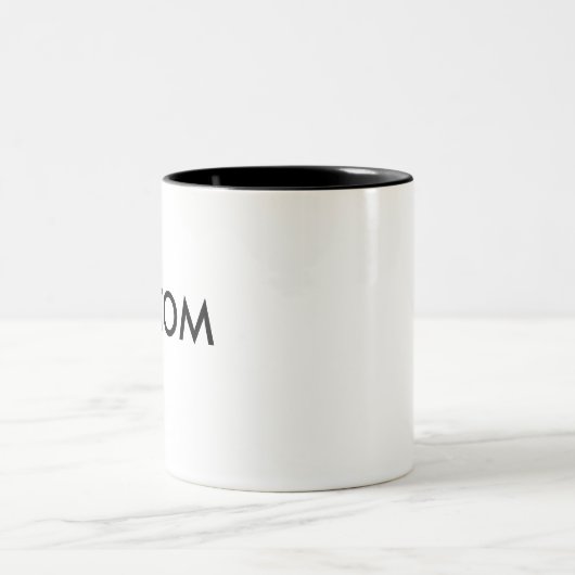 11oz tasse à deux tons faite sur commande - NOIR à (Centre)