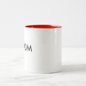 11oz tasse à deux tons faite sur commande - ROUGE (Centre)