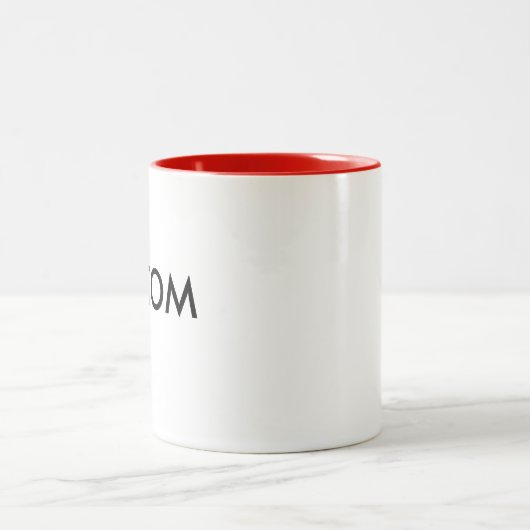 11oz tasse à deux tons faite sur commande - ROUGE (Centre)
