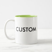 11oz tasse à deux tons faite sur commande - VERT (Gauche)