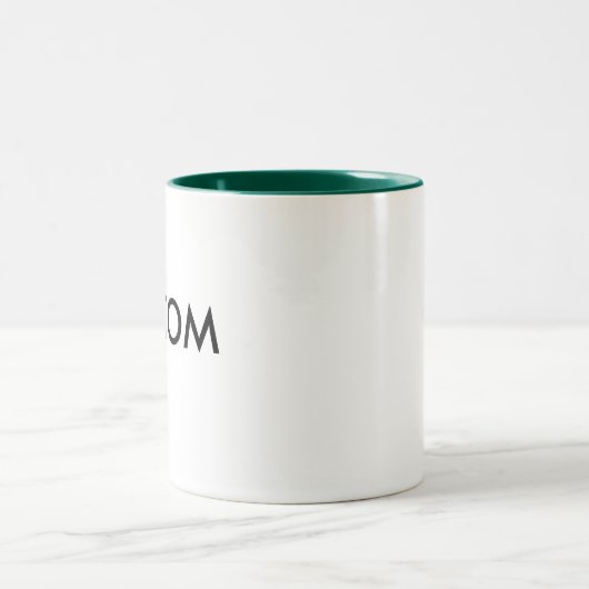 11oz tasse à deux tons faite sur commande - VERT (Centre)
