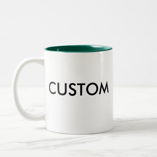 11oz tasse à deux tons faite sur commande - VERT (Gauche)