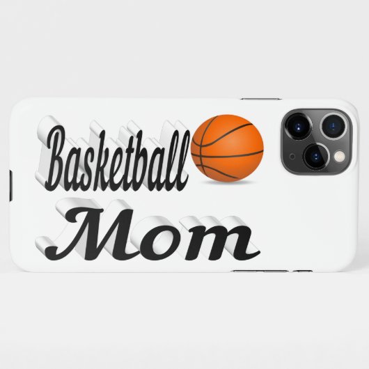 11Pro Max Coque iphone maman de basket-ball (Dos Horizontal)