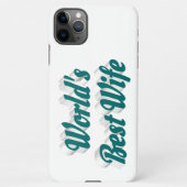 11Pro Max Femme avec coque iphone texte vert (Dos)