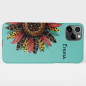 11Pro Max iPhone 11 Coque avec Sunflower & Stars Automne (Dos Horizontal)