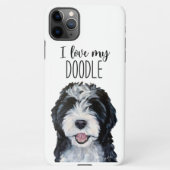 11Pro Max J'aime mon coque iphone Doodle (Dos)