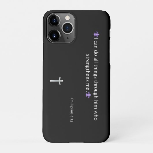 11Pro Philippiens 4:13 Bible Verse iPhone / coque ipad (Dos)