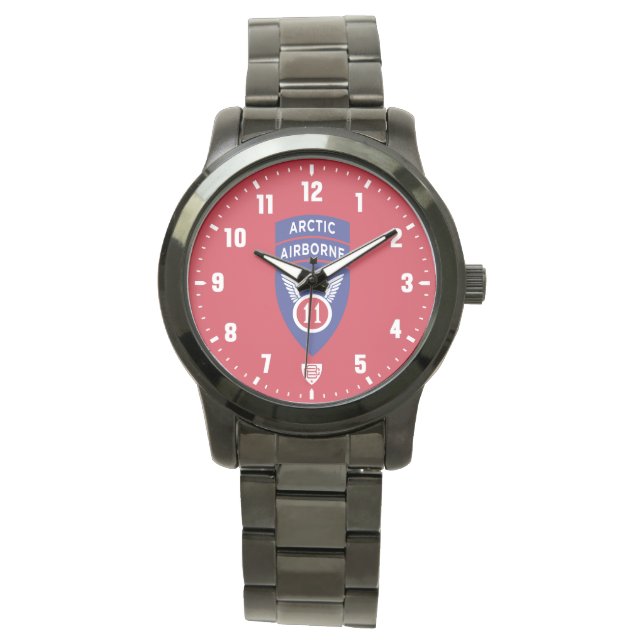 11th Airborne Division Arctic Angels Veteran RD Horloge (Voorkant)