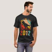 11th Bday Dinosaur T Rex Boys Retro Awesome Since  T-shirt (Voorkant volledig)