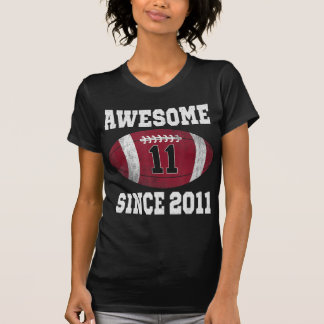 11th Birthday Football Player 11 Years Old  T-shirt