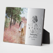 11th Wedding Jubileum Aangepast fotostaal Roos Fotoplaat (Zijkant)