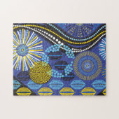 11x14 Abstracte tribale puzzel voor kleurenblinde (Horizontaal)