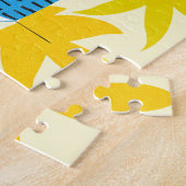 11x14 Blauwe Jays Puzzel voor Kleurblinden (Zijkant)