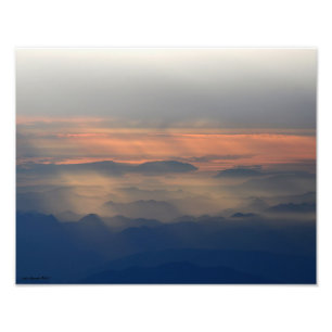 11X14 Cascade Mountains Foto Afdruk