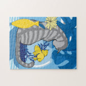 11x14 Cat & Goldfish Puzzle pour les aveugles de c (Horizontal)