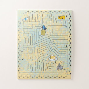 11x14 doolhof puzzel voor kleurenblind Kinder
