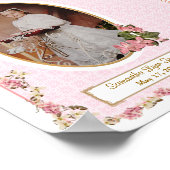 11x14 gepersonaliseerd door de roze kruis-Eerste H Poster (Hoek)