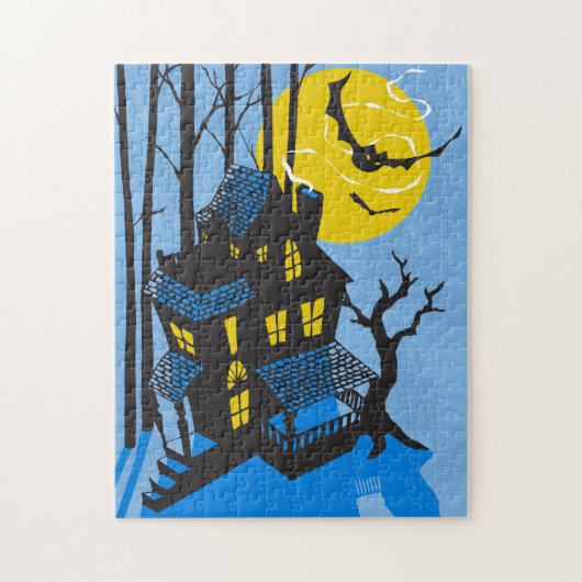 11x14 Haunted House Puzzle pour les personnes aveu (Vertical)