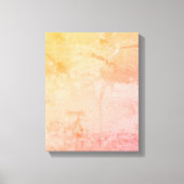 11x14-inch perzikkleurig, roze, geel Abstract mode Canvas Afdruk (Voorkant)