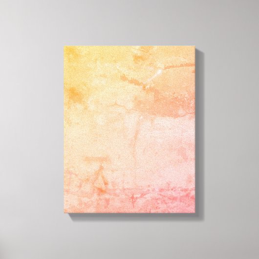 11x14-inch perzikkleurig, roze, geel Abstract mode Canvas Afdruk (Voorkant)