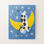 11x14 Kids Cow and Moon Puzzle pour les enfants av (Vertical)