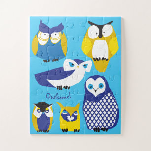 11x14 Kids Kooky Owls Puzzle pour les enfants à a