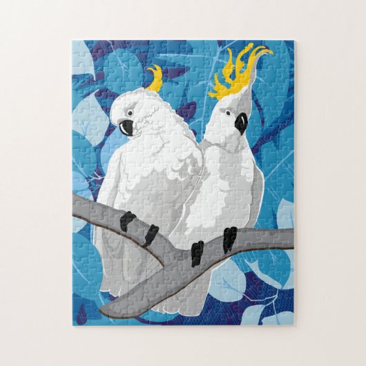 11x14 Puzzle Cockatoo pour les aveugles de couleur (Vertical)