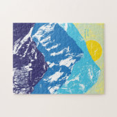 11x14 Puzzle des pics himalayens pour les aveugles (Horizontal)