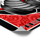 11x14 Red Canvas Poster (Hoek)