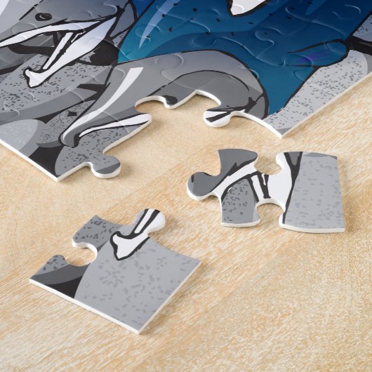 11x14 Vist Puzzle voor kleurenblinden Legpuzzel (Zijkant)