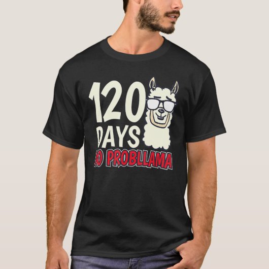 120 dagen leraar eerste klas t-shirt (Voorkant)