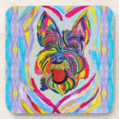 120 - Dessous de verre Schnauzer (Devant)