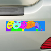 120 gevulde emoties bumpersticker (Op auto)