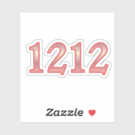 1212 Engel Nummer Zegeningen Sticker