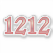1212 Engel Nummer Zegeningen Sticker (Voorkant)